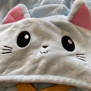 Tee Turtle Cat Bodysuit Pajama M Blue